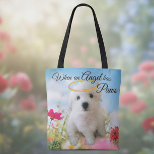 Puppy Engel Tote Bag
