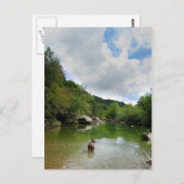 Puppy Exploring Barton Creek - Austin Texas Briefkaart (Voorkant / Achterkant)