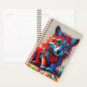 Puppy Expressief abstract dierenartsontwerp Planner (Display)