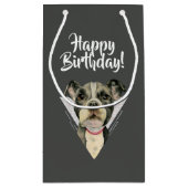 Puppy Eyes Happy Birthday Klein Cadeauzakje (Achterkant)