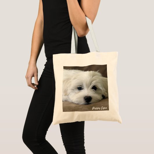 Puppy Eyes Tote Bag (Voorkant (product))
