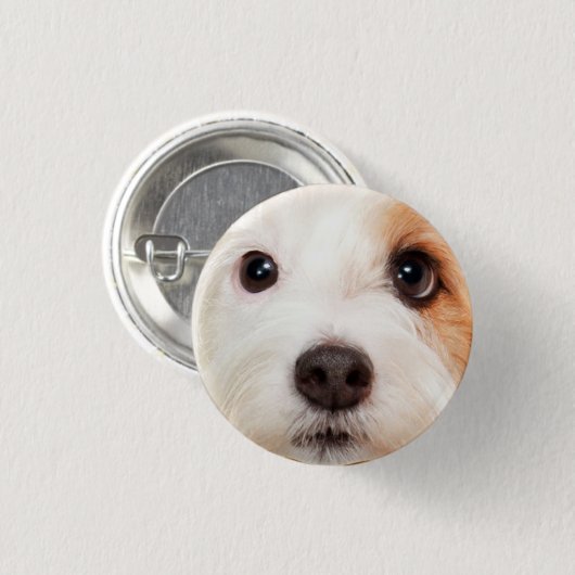 Puppy Face Ronde Button 3,2 Cm (Voorkant /achterkant)