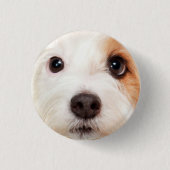 Puppy Face Ronde Button 3,2 Cm (Voorkant)
