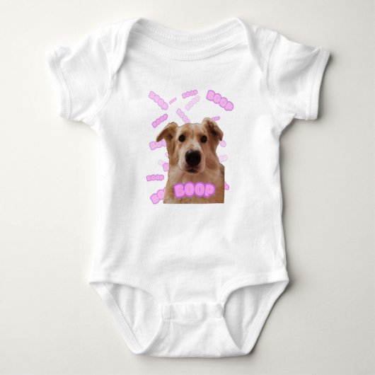 Puppy Fee Boop™ Baby uit één stuk - Funny Dog Nose Romper (Voorkant)