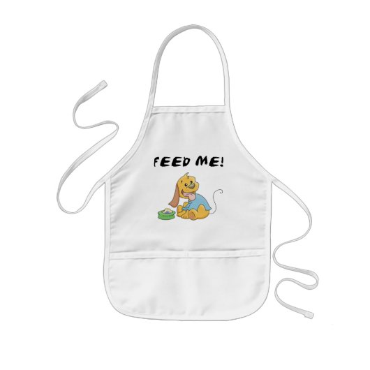 Puppy Feed Me Tshirts en geschenken Kinder Schort (Voorkant)