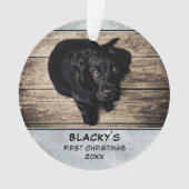 Puppy First Kersthond Pet Photo Keepomwille Ornament (voorkant)