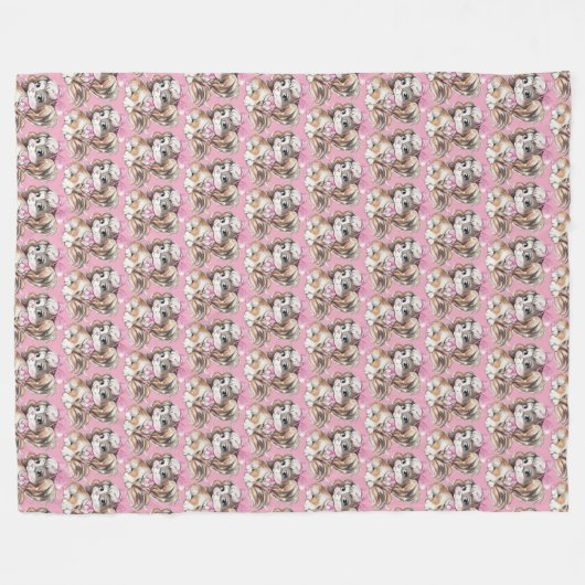 Puppy Fleece Blanket (Voorkant (Horizontaal))