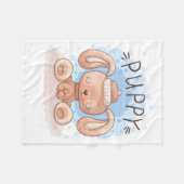 Puppy Fleece Blanket Deken (Voorkant (Horizontaal))