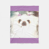 Puppy fleece deken. (Voorkant)