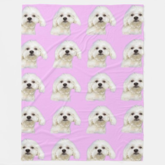 Puppy Fleece Deken (Voorkant)