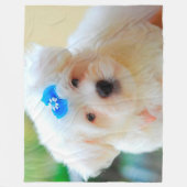 Puppy Fleece Deken (Voorkant)