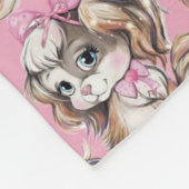 Puppy fleece deken (Hoek)