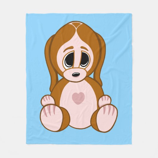 Puppy Fleece Deken (Voorkant)