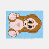 Puppy Fleece Deken (Voorkant (Horizontaal))