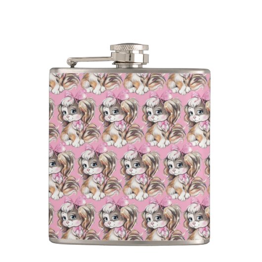 Puppy Flesje Heupfles (Voorkant)