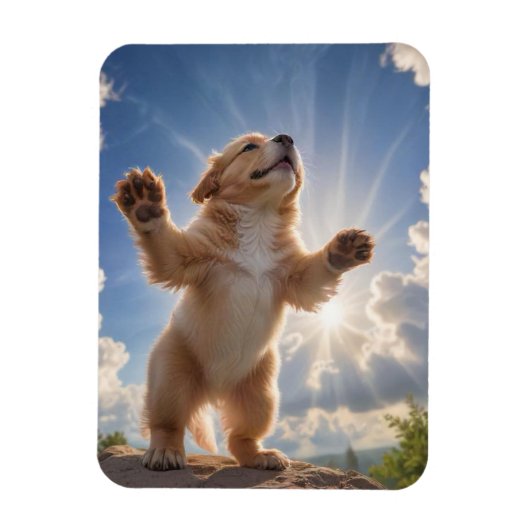Puppy Flexibele Fotomagneet Magneet (Verticaal)