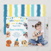 Puppy foto uitnodiging (Voorkant / Achterkant)