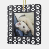 Puppy foto van Paw Keramisch Ornament (Links)