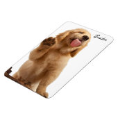 Puppy foto Voeg naam toe 4 x 6 Koelkast Magneet (Linkerzijde)