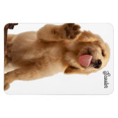 Puppy foto Voeg naam toe 4 x 6 Koelkast Magneet (Horizontaal)