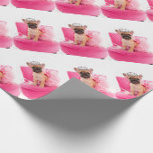 Puppy french bulldog disguised cadeaupapier (Hoek)