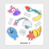 Puppy Friend Dog Toy Sticker Sheet (Vel)