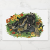 Puppy Garden Voedselcontainer Etiket (Enkel label)