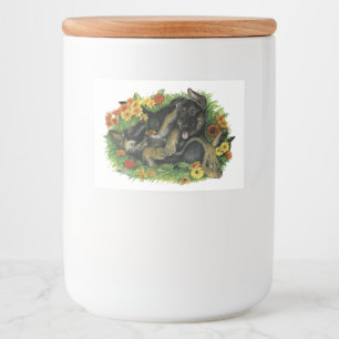 Puppy Garden Voedselcontainer Etiket