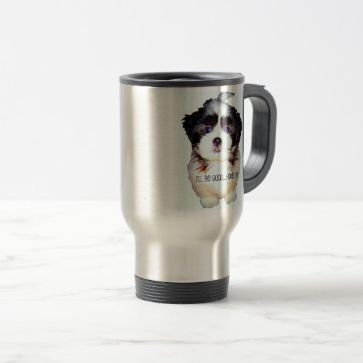 Puppy geïsoleerde mok (Voorkant rechts)