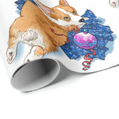 Puppy geniet van Kerstmis Cadeaupapier (Rol Hoek)