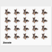 puppy German herder Ronde Sticker (Vel)