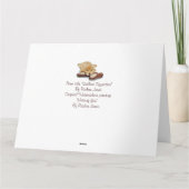 Puppy Golden Retriever mist origineel gedicht Kaart (Achterkant)