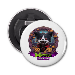 Puppy Halloween kostuum Button Flesopener