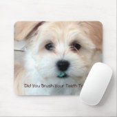 Puppy - Heb je vandaag je tanden gepoetst? Muismat (Met muis)