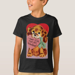 Puppy Holds Heart Valentijn T-shirt