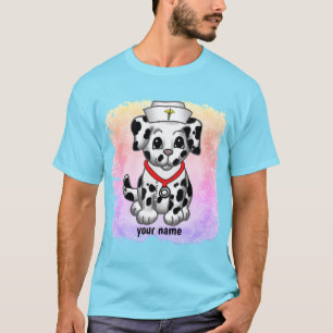 Puppy Hond aangepaste verpleegkundigen T-shirt