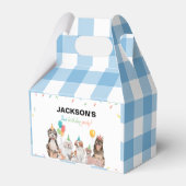 Puppy Hond Jongen Verjaardagsfeestje Favor Box Bedankdoosjes (Achterkant)