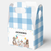 Puppy Hond Jongen Verjaardagsfeestje Favor Box Bedankdoosjes (Geopend)