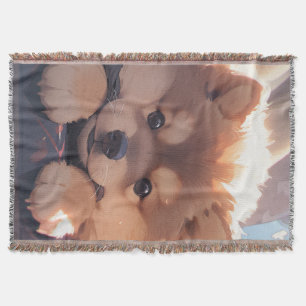 Puppy hond kawaii stijl deken