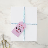 puppy hond laat pawty verjaardag jongen cadeaulabel (Met Touw)