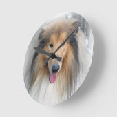 Puppy hond lassie klok (Hoek)