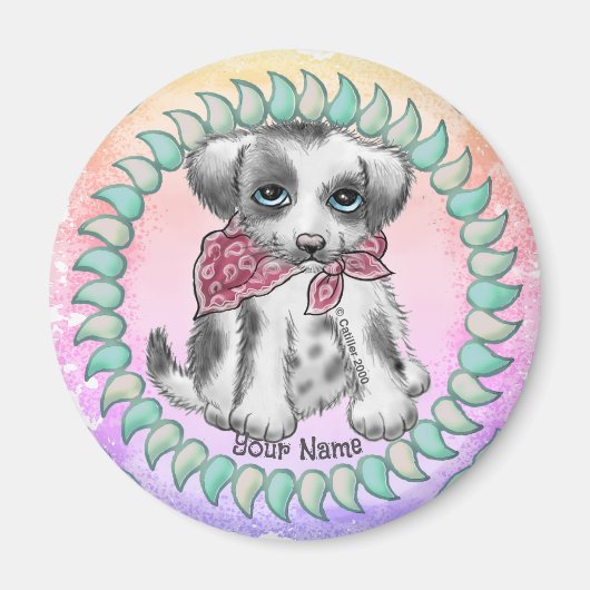 Puppy Hond Magneet (Voorkant)