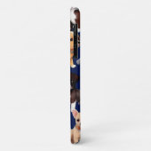 Puppy Hond Navy Blauw Patroon Ontwerp Case-Mate iPhone Case (Achterkant/links)