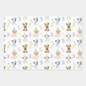Puppy hond pawty partij thema inpakpapier vel (Voorkant)