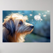 Puppy Hond Pet Dier Tranquil Vredig Poster (Voorkant)