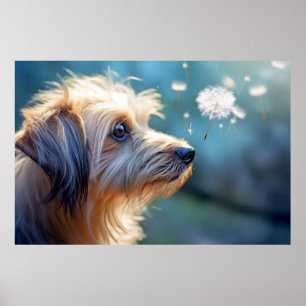 Puppy Hond Pet Dier Tranquil Vredig Poster