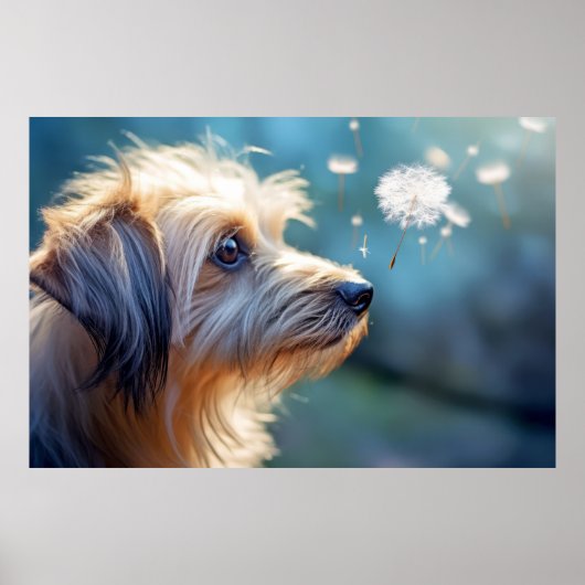 Puppy Hond Pet Dier Tranquil Vredig Poster (Voorkant)