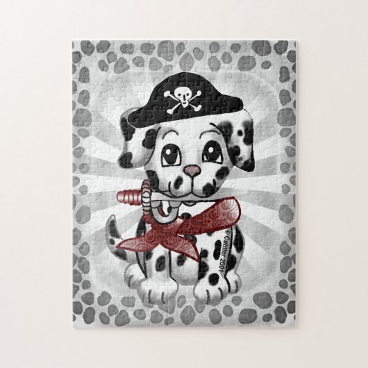 Puppy Hond Piraat legpuzzel (Verticaal)