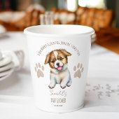 Puppy hond thema baby shower tafel decor papieren bekers