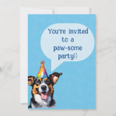 Puppy Hond Verjaardag Kaart (Achterkant)